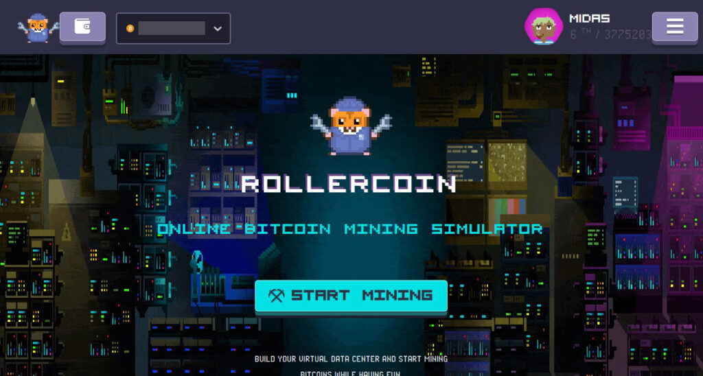 rollercoin bitcoin mining simulator