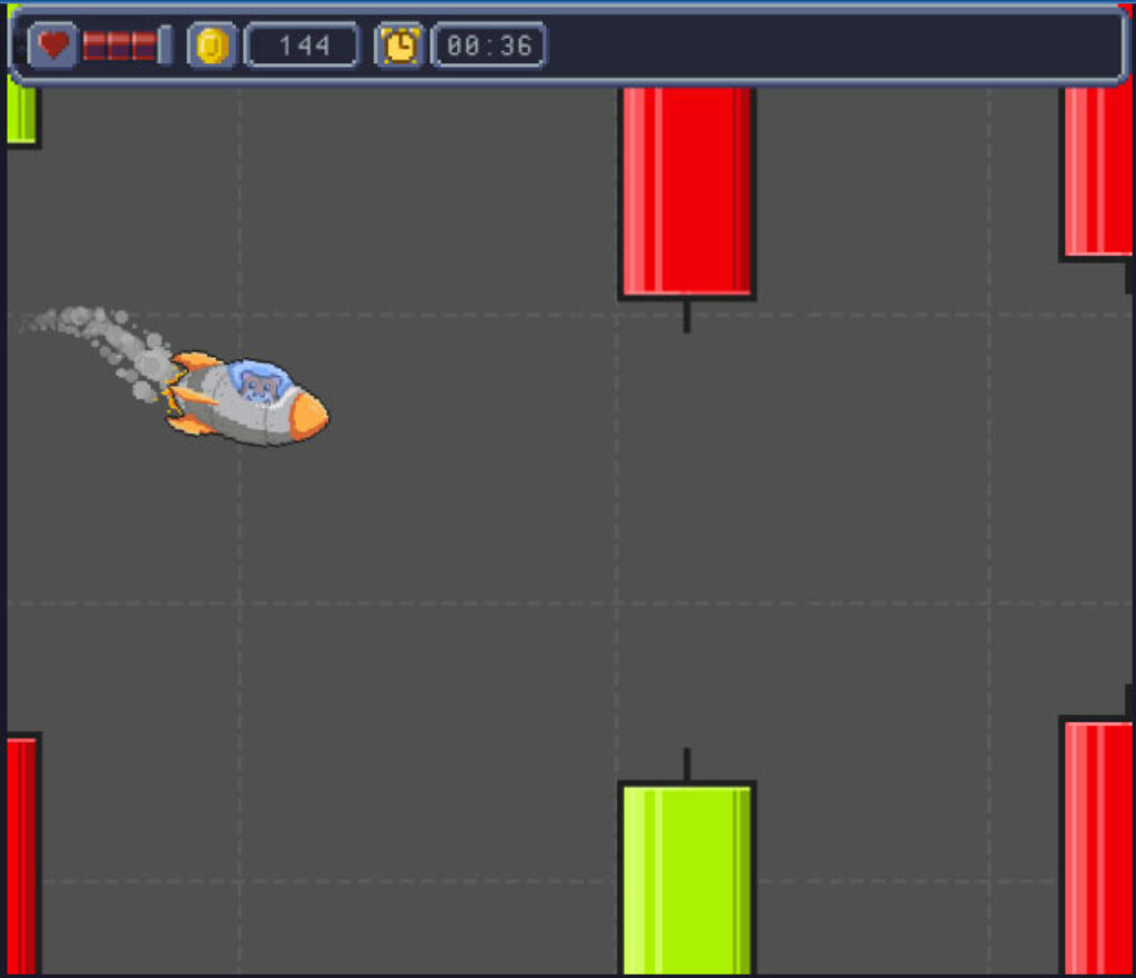 flappy rocket level 1 on rollercoin