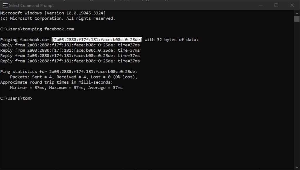 how can i unblock a site using ping and the ip address